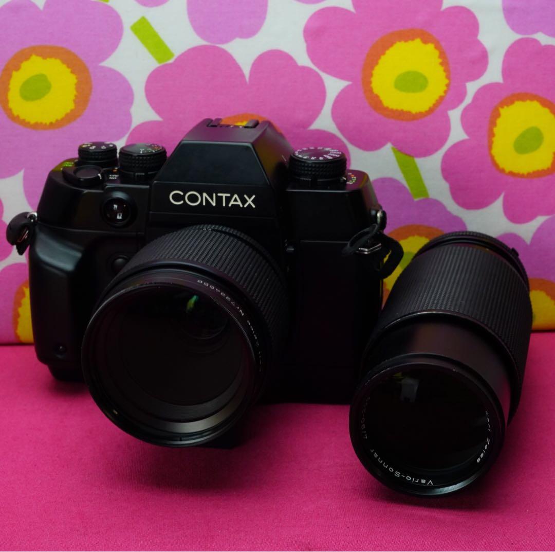 最強AFフィルムカメラ❤️コンタックスAX Zeissダブルレンズセット
