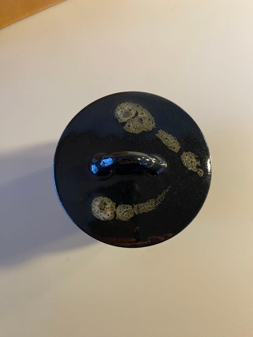 さつま霧島窯 蓋付陶器 香合 Matcha 茶道具