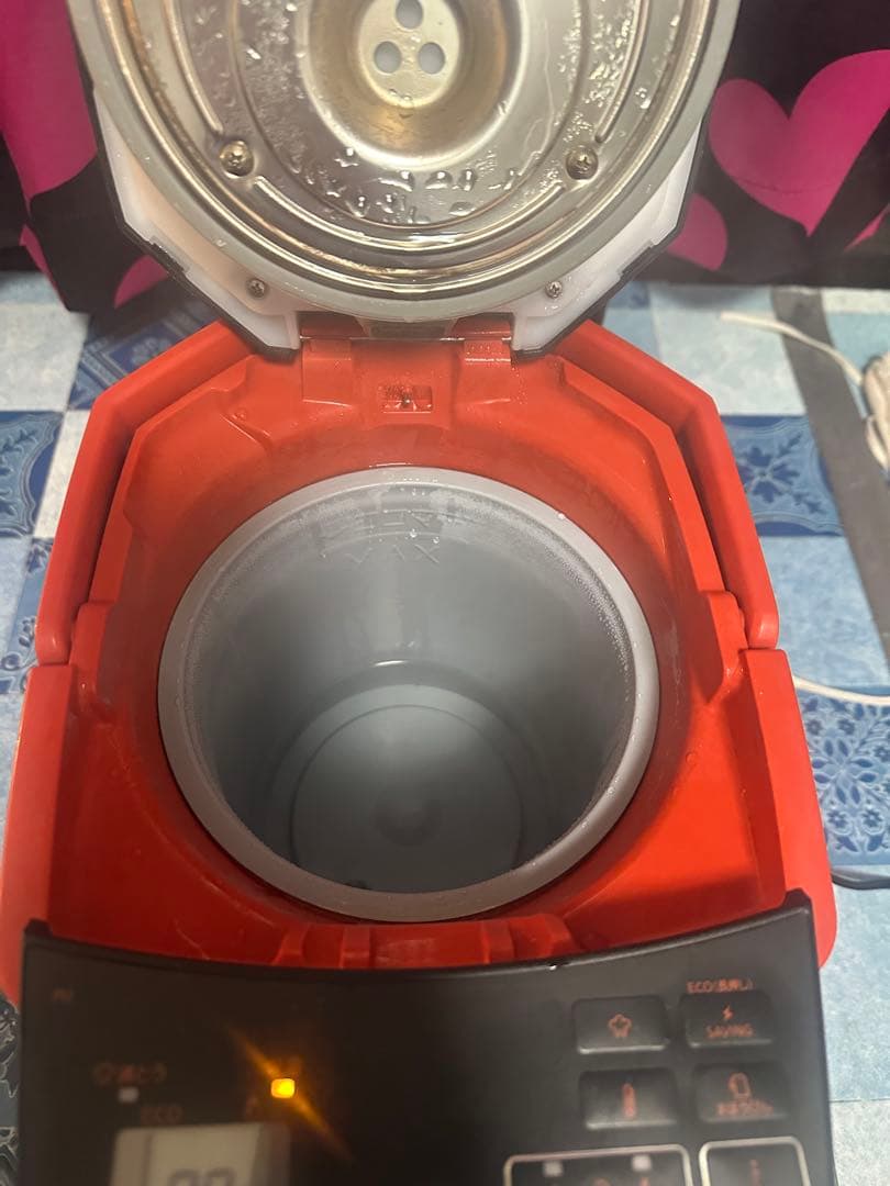 TIGER 電気ポット 3.0L 黒/オレンジ