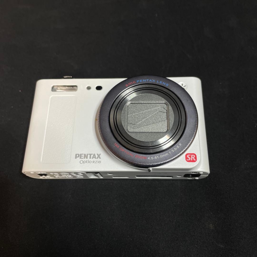 デジカメ　PENTAX Optio RZ18 パールホワイト　1505