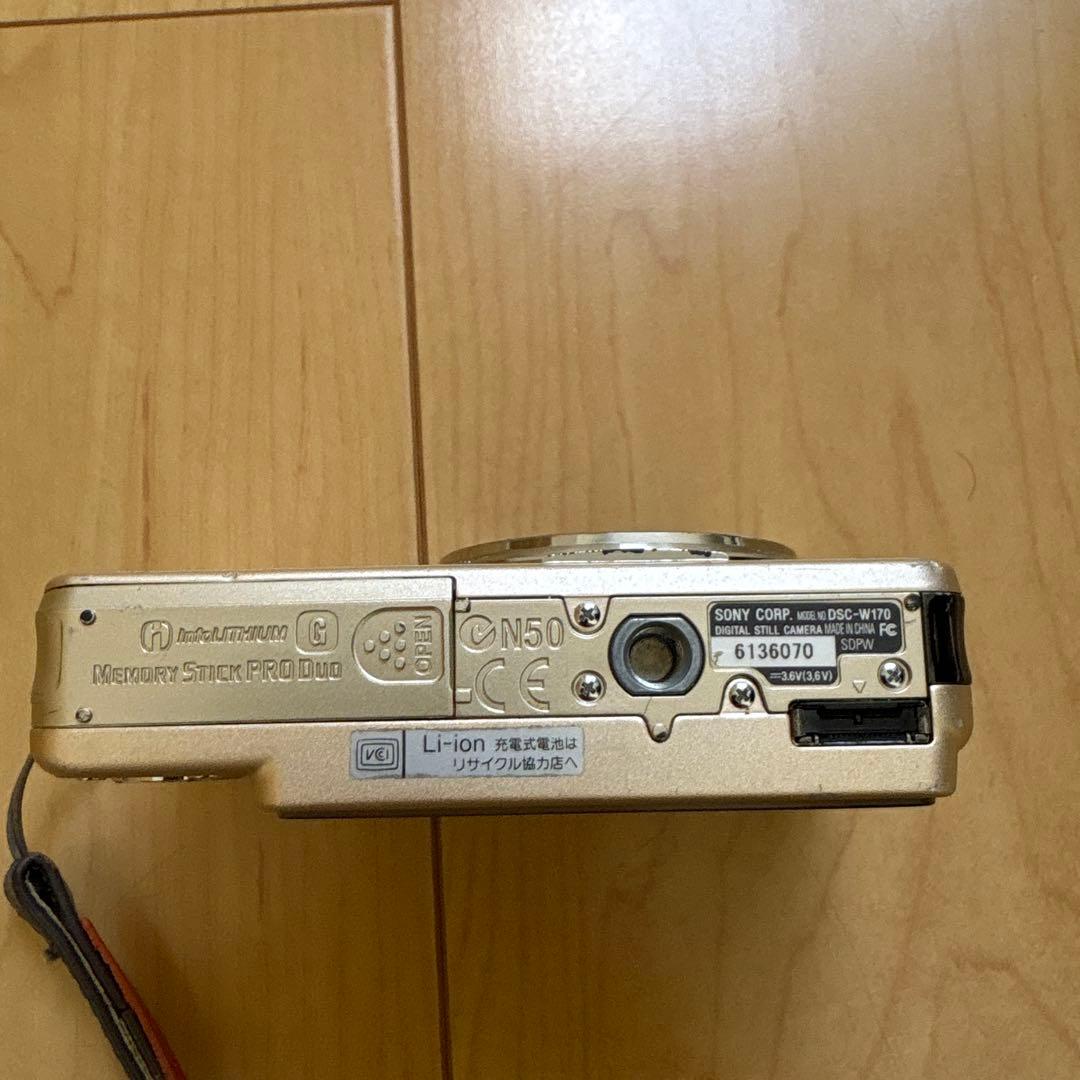 SONY Cyber-shot ゴールド デジタルカメラ