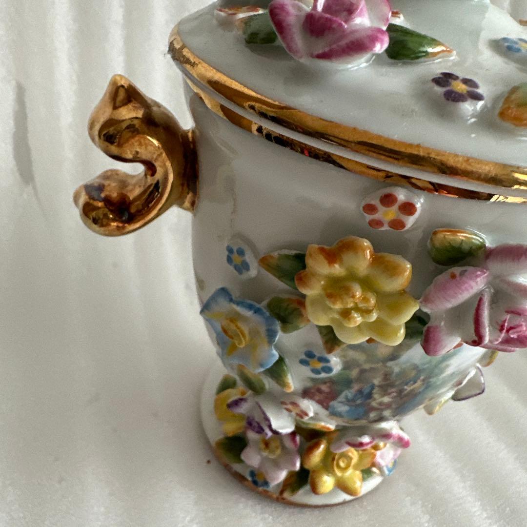 アンティーク　薔薇　小物入れ