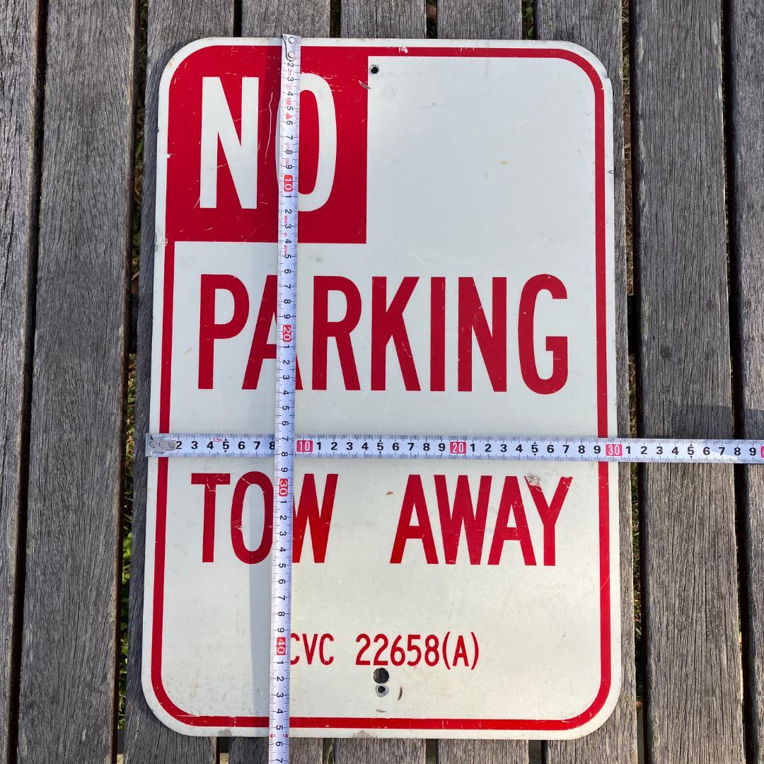 USロードサイン／vintage／アメリカ／看板／NO PARKING