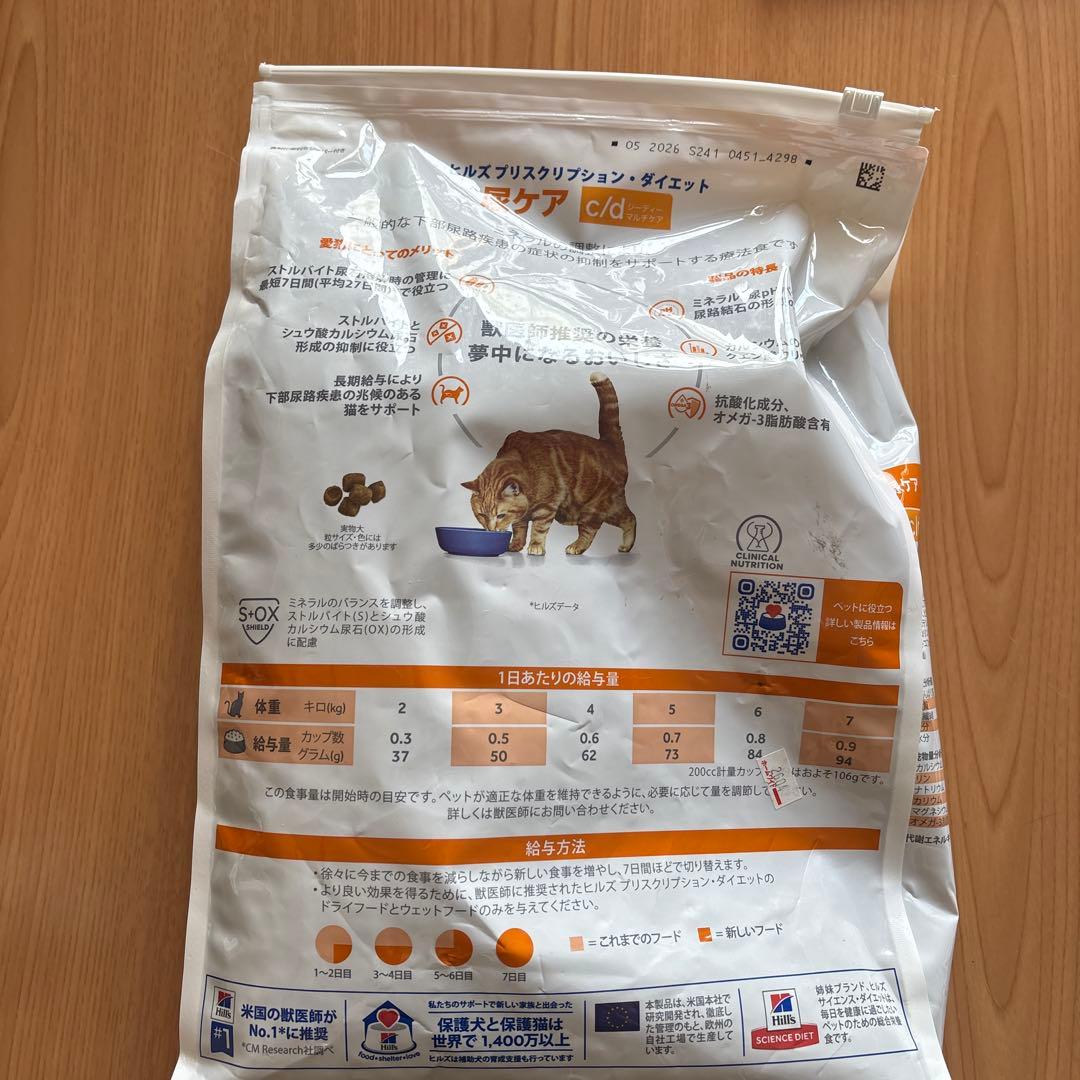 ヒルズ c/d マルチケア 療法食 4kg