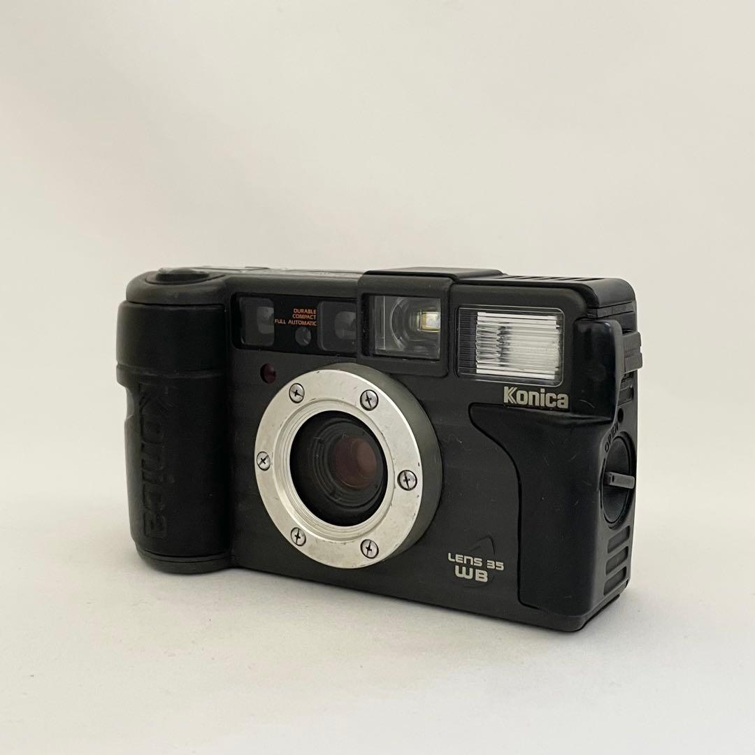 【完動品】Konica 現場監督 LENS 35WBフィルムカメラ 動作確認済み