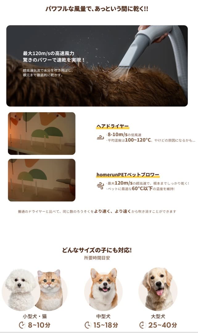 【新品・未開封】runPET ペットブロワー　ペットドライヤー