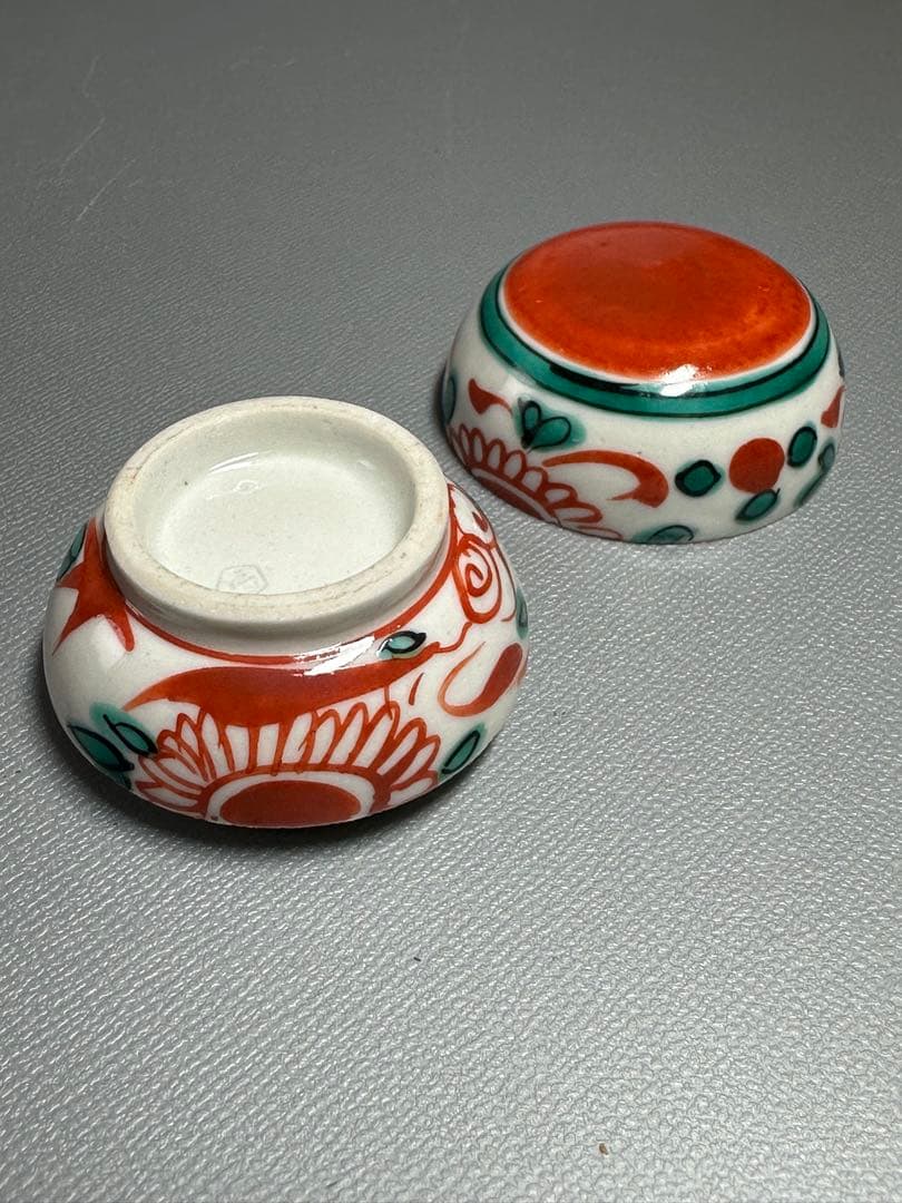 赤玉　香合　犬山焼き　犬山本窯　共箱　共布　美品　お茶道具
