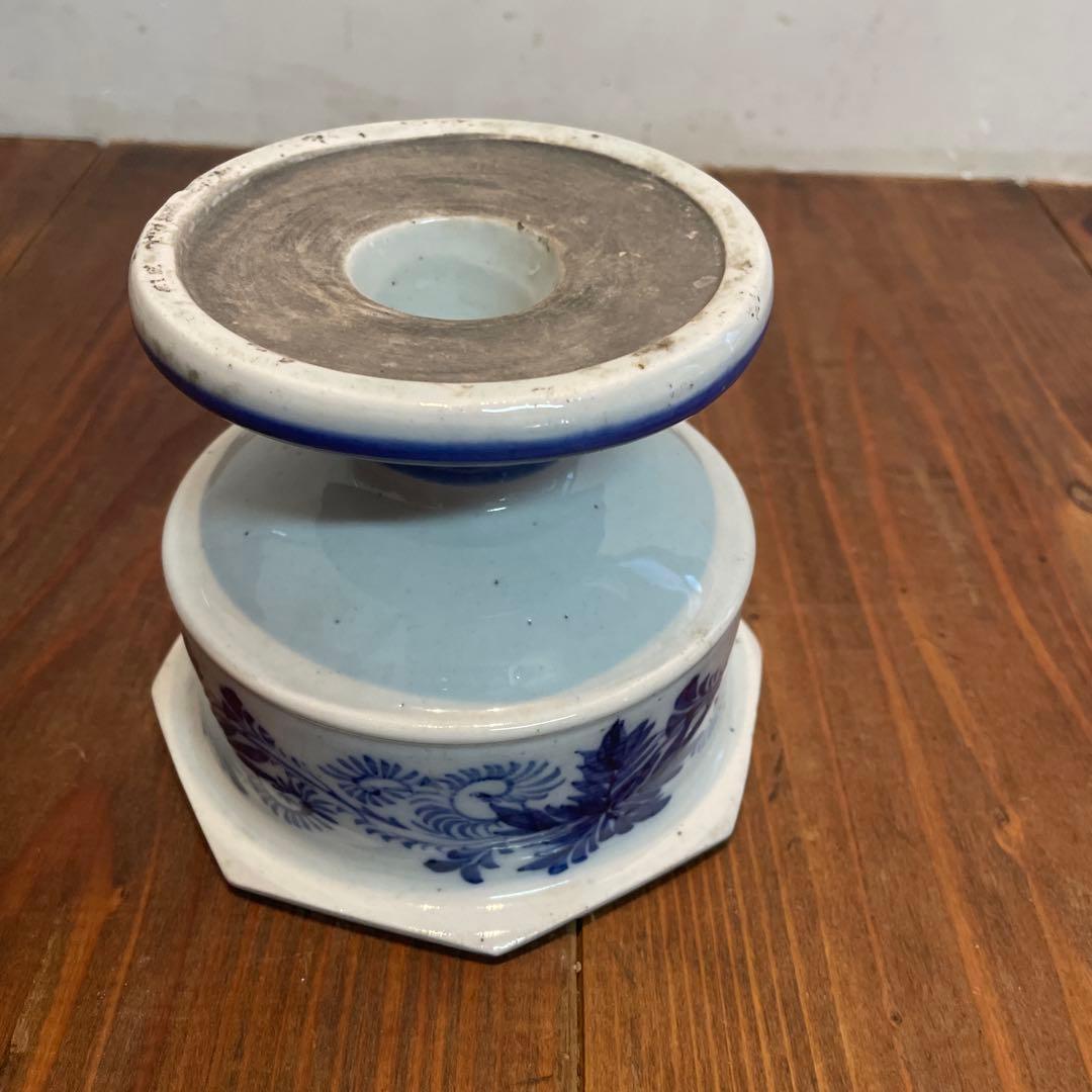 美品　古伊万里　色絵杯洗　盃洗　明治時代頃　伊万里焼　はいせん　花の絵柄が華やか