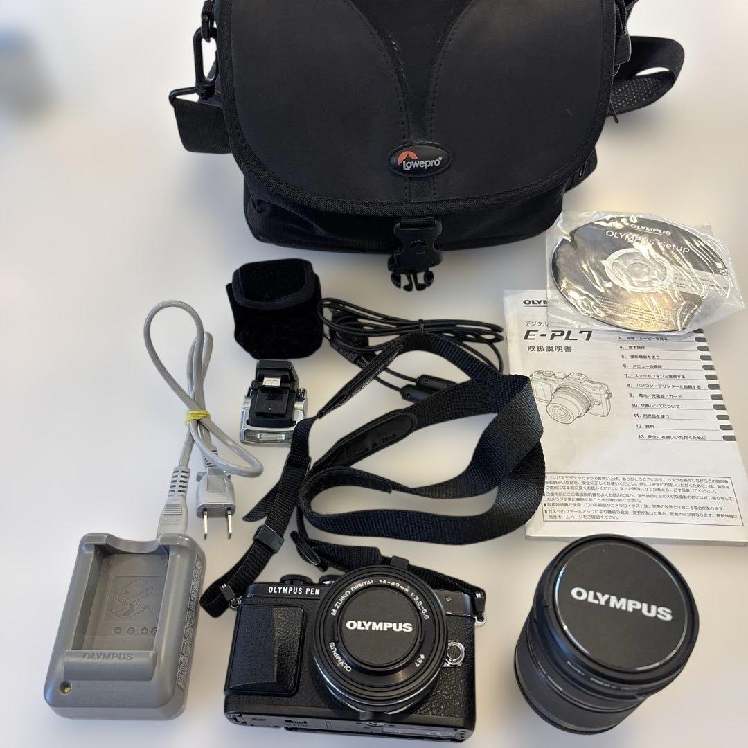 【美品】OLYMPUS PEN E-PL7 ミラーレス一眼 レンズセット