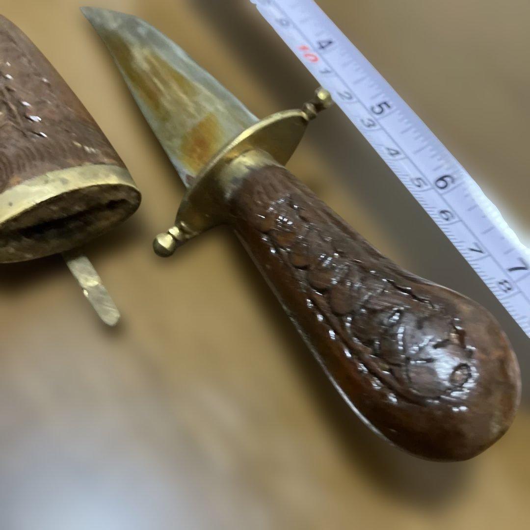 【大幅値下げ！】 彫刻木製ナイフ