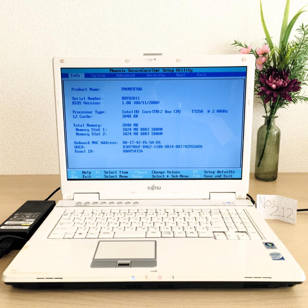Fujitsu Biblo ノートPC Win11Office2024 パソコン