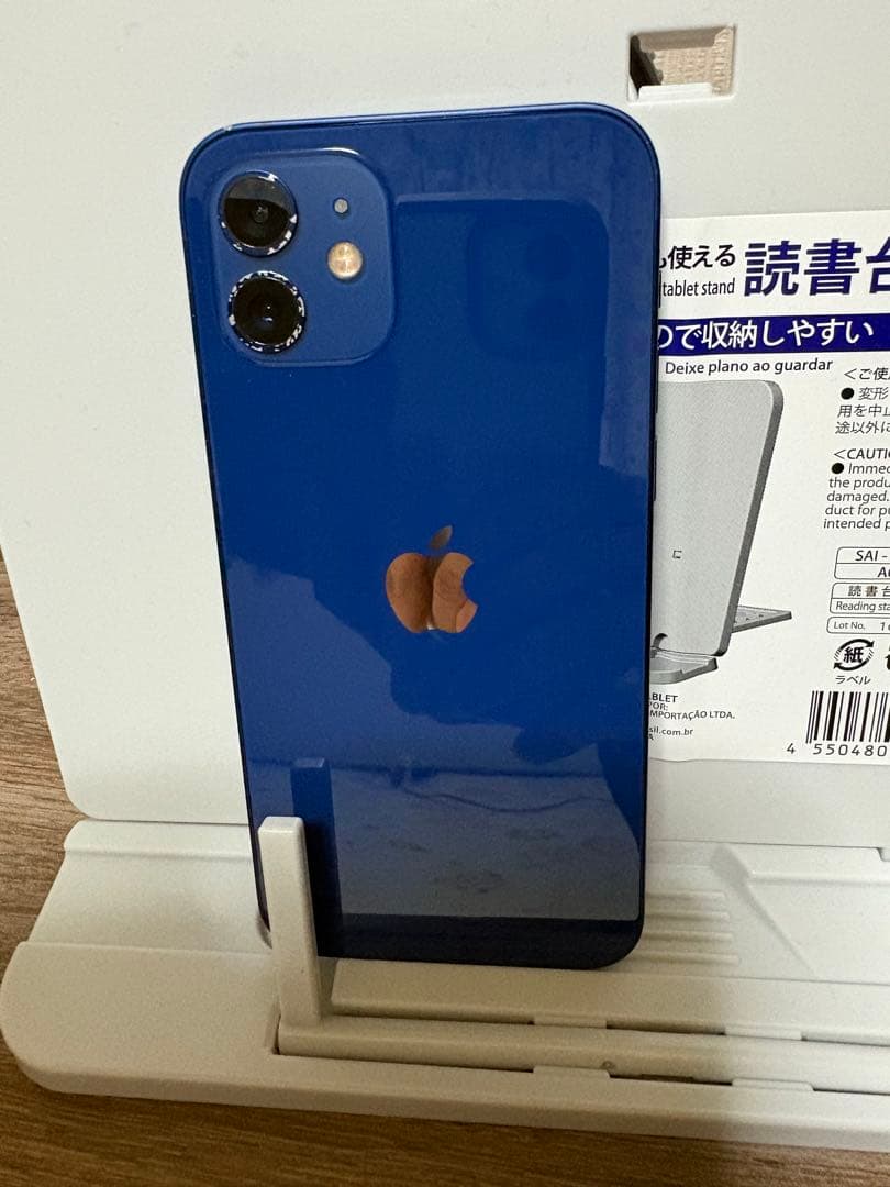 iPhone12 ブルー 128GB バッテリー交換歴あり。