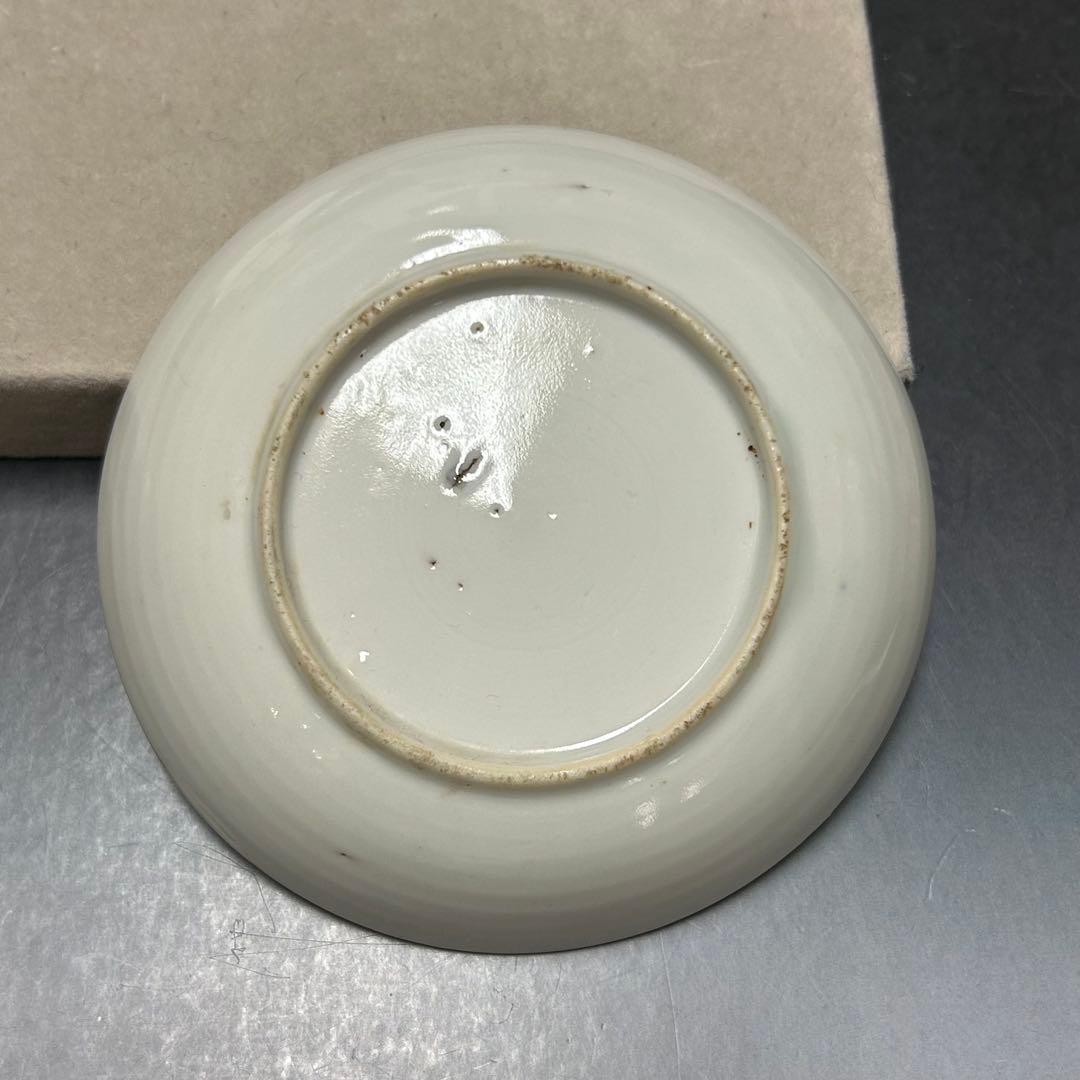 印判小皿　ネコ