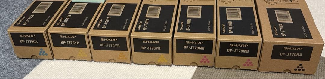 新品未使用]SHARP BP-JT70大容量トナー7本セット