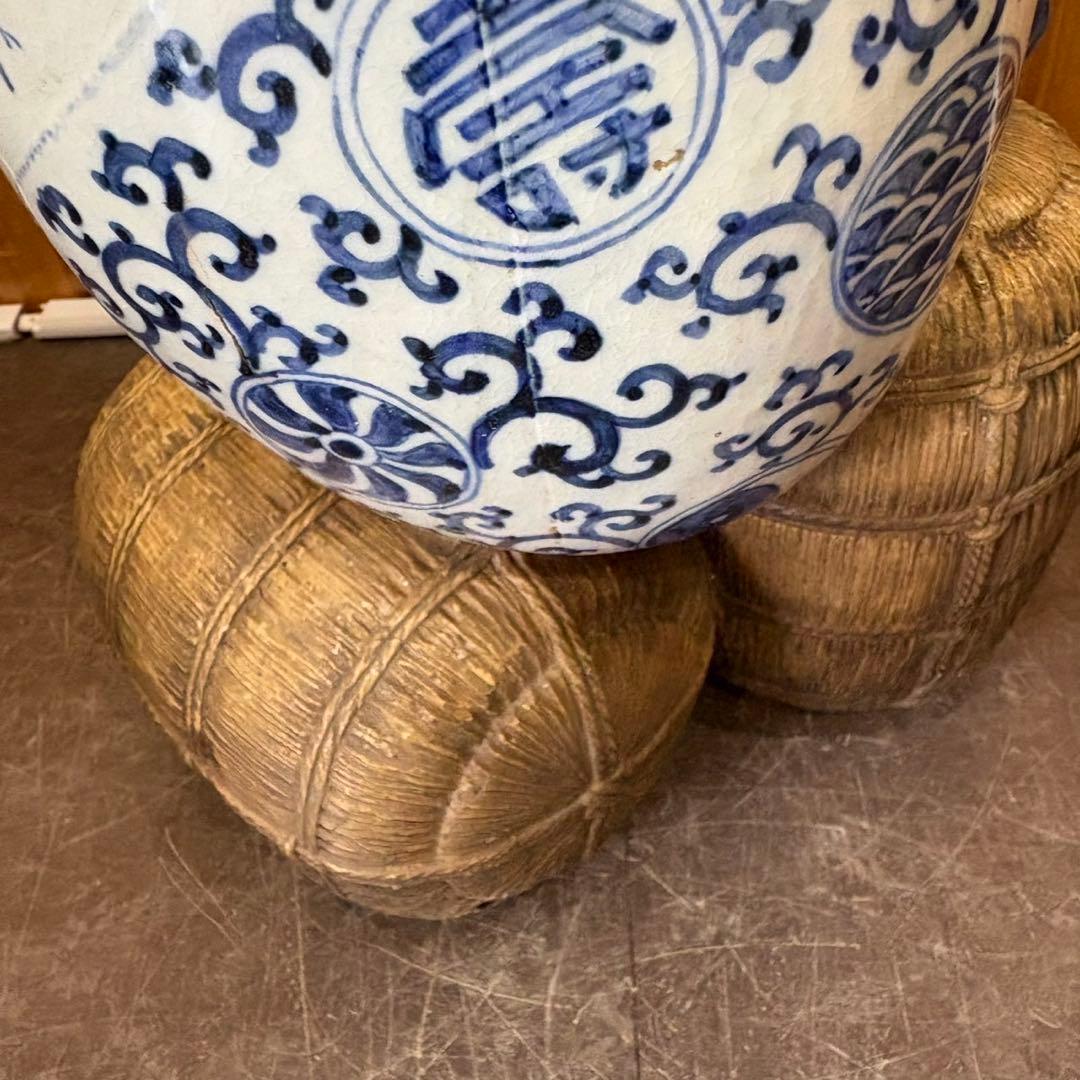 【大黒天 置物】大黒様 米俵 青磁 縁起物 陶器 インテリア