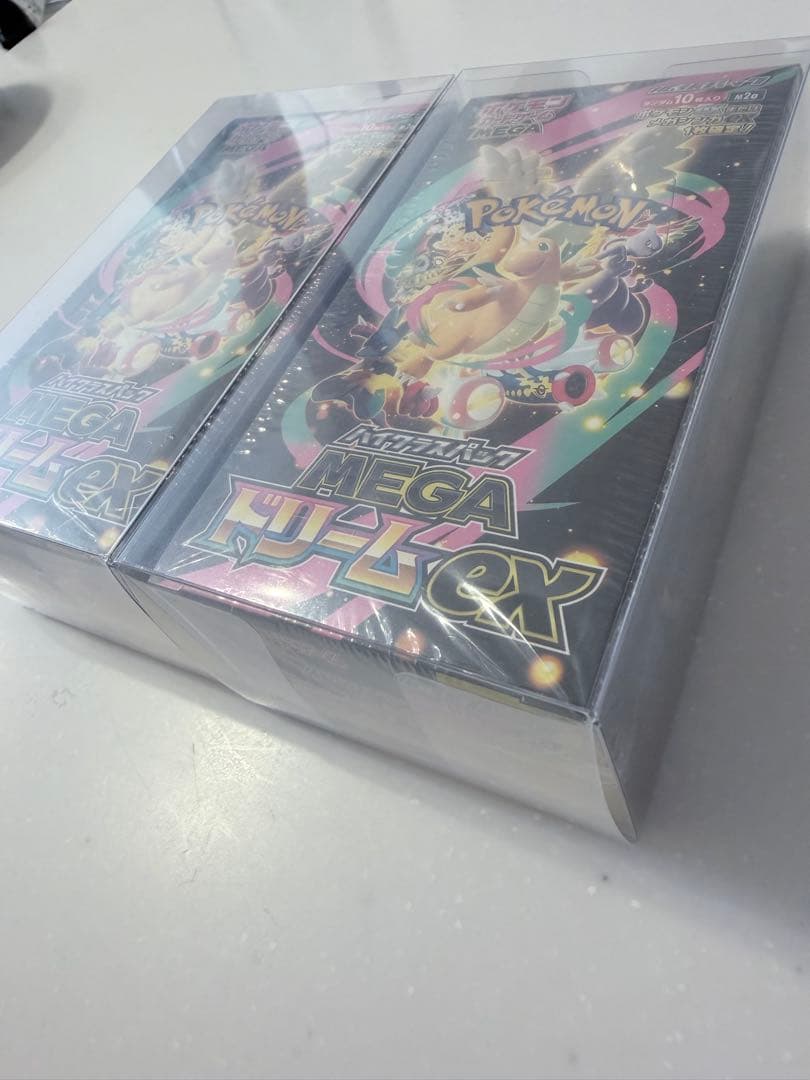 ポケモンカードゲーム　MEGAドリームex 2box シュリンク&保護ケース付き