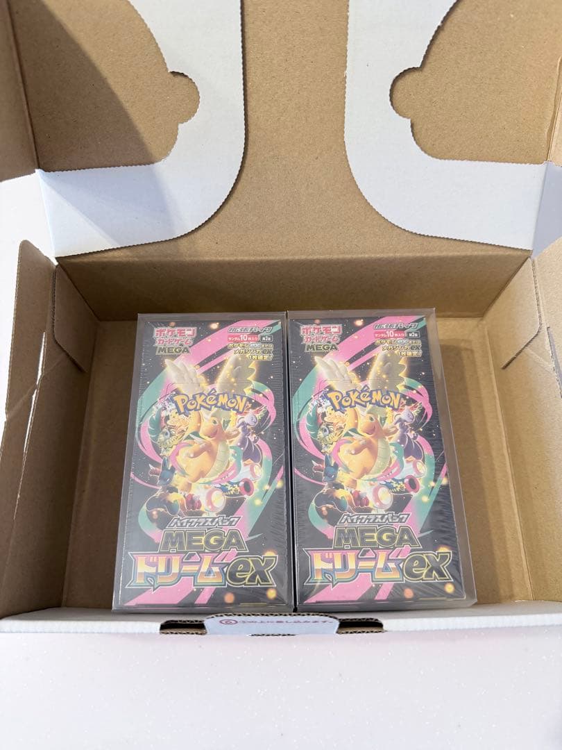 ポケモンカードゲーム　MEGAドリームex 2box シュリンク&保護ケース付き