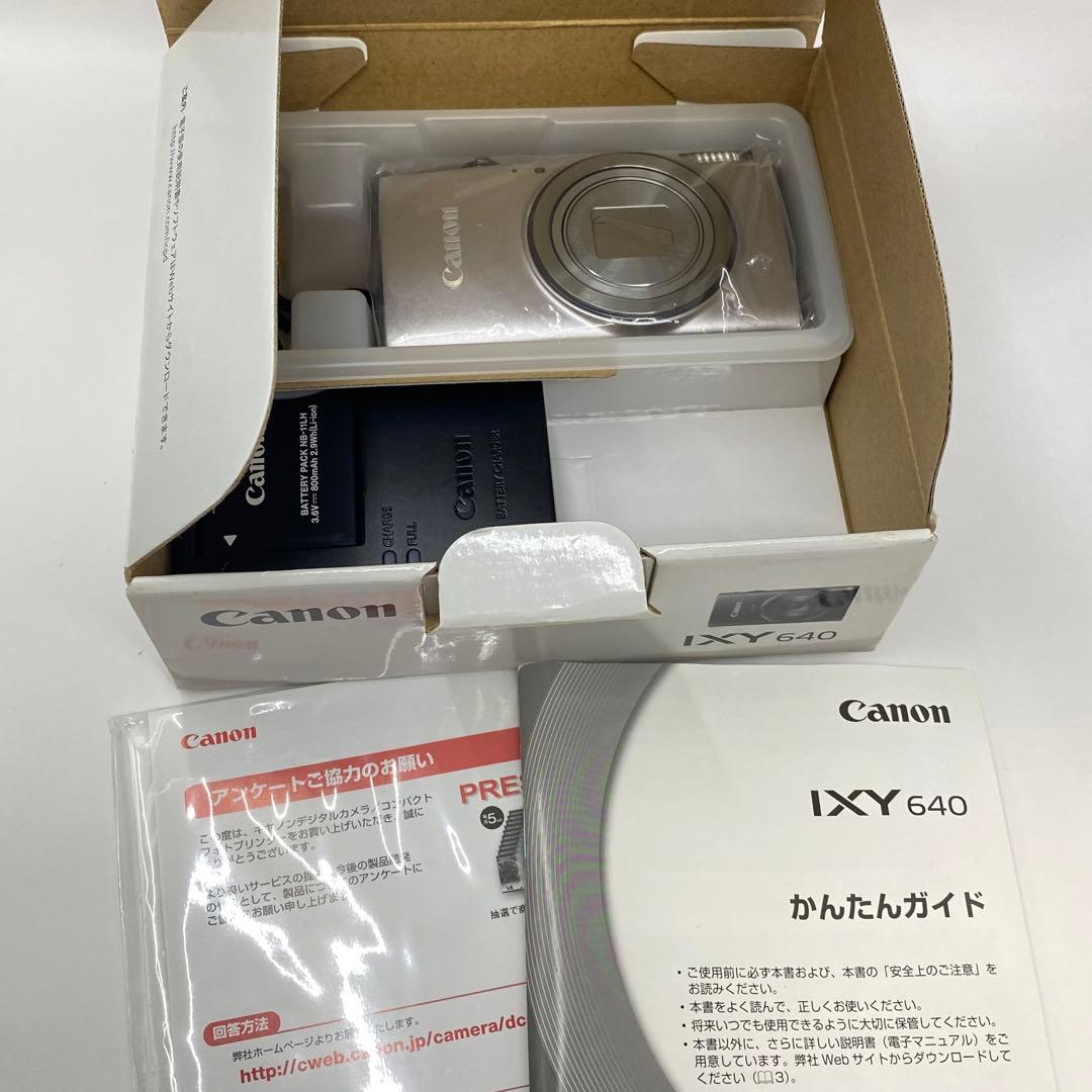 (美品)キヤノン　Canon IXY 640 シルバー　箱付き