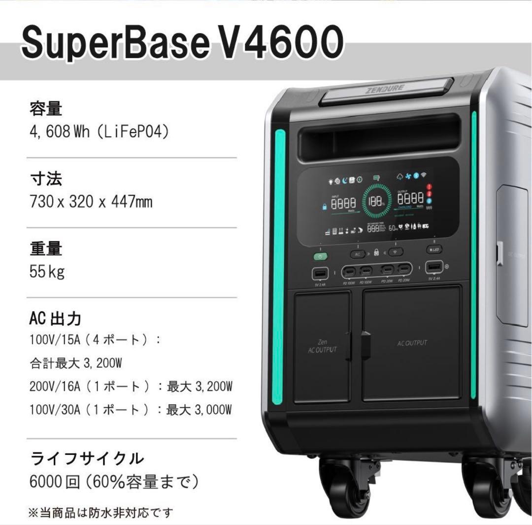 レイジー　ZENDURE 蓄電システム 大容量高出力 4600Wh