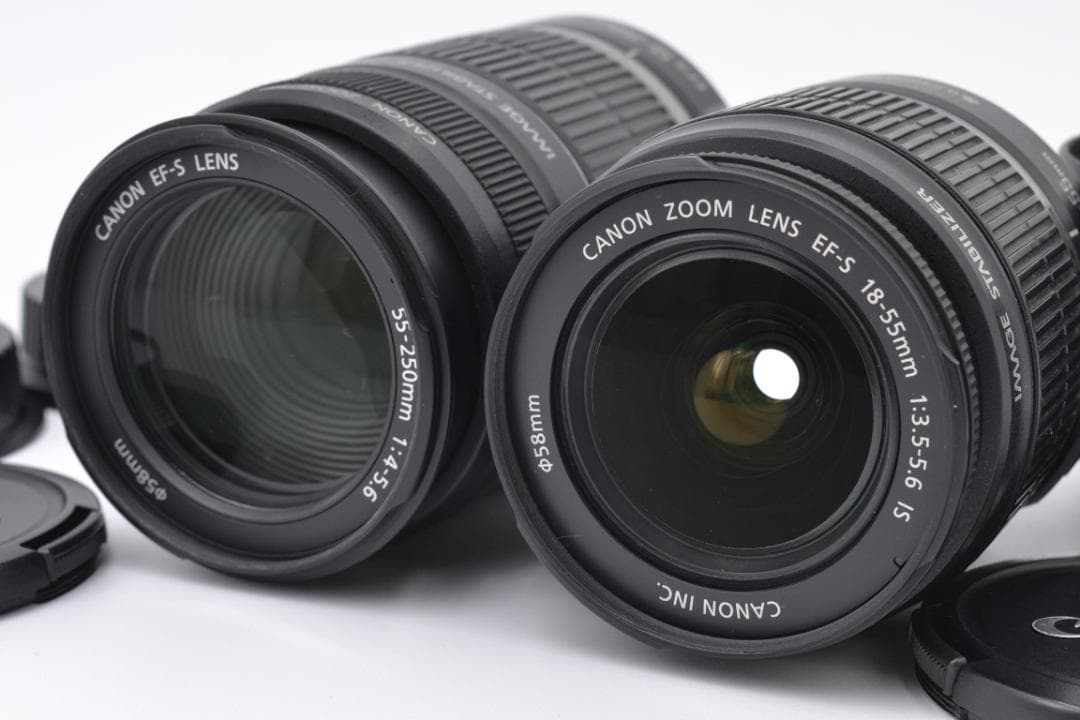 ■ 美品 S数極少 ■ キャノン　Canon Kiss X7 ダブルレンズセット
