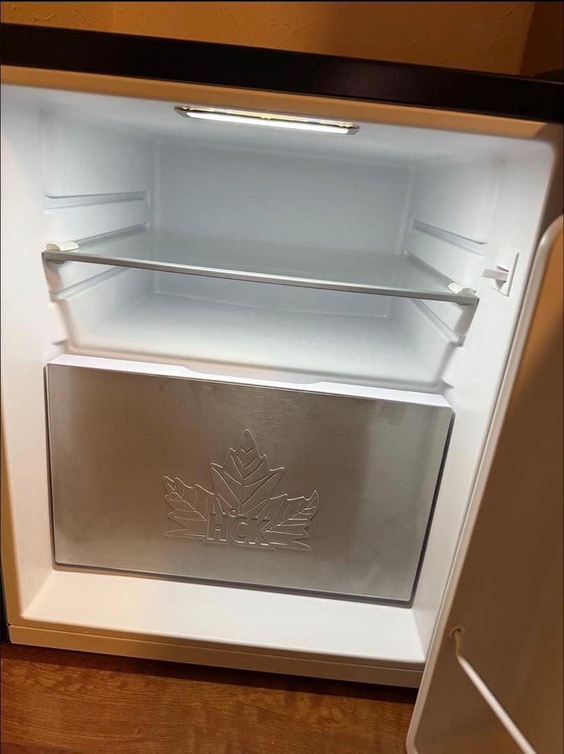 HCK 温度調節可能　冷蔵庫34L 冷凍庫付き