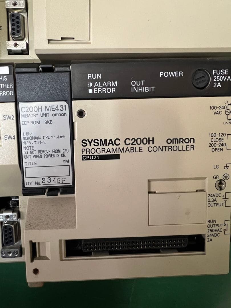 OMRON CPUユニット C200H-CPU21