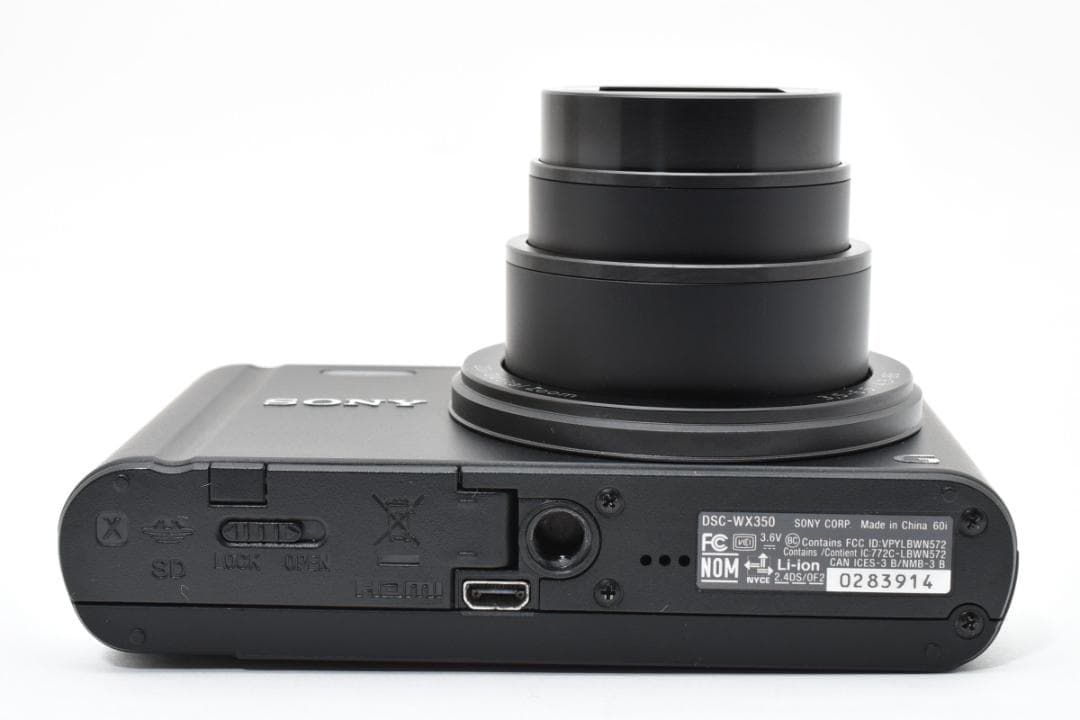 ソニー　Sony DSC-WX350 ブラック 《元箱・純正ケース付属》