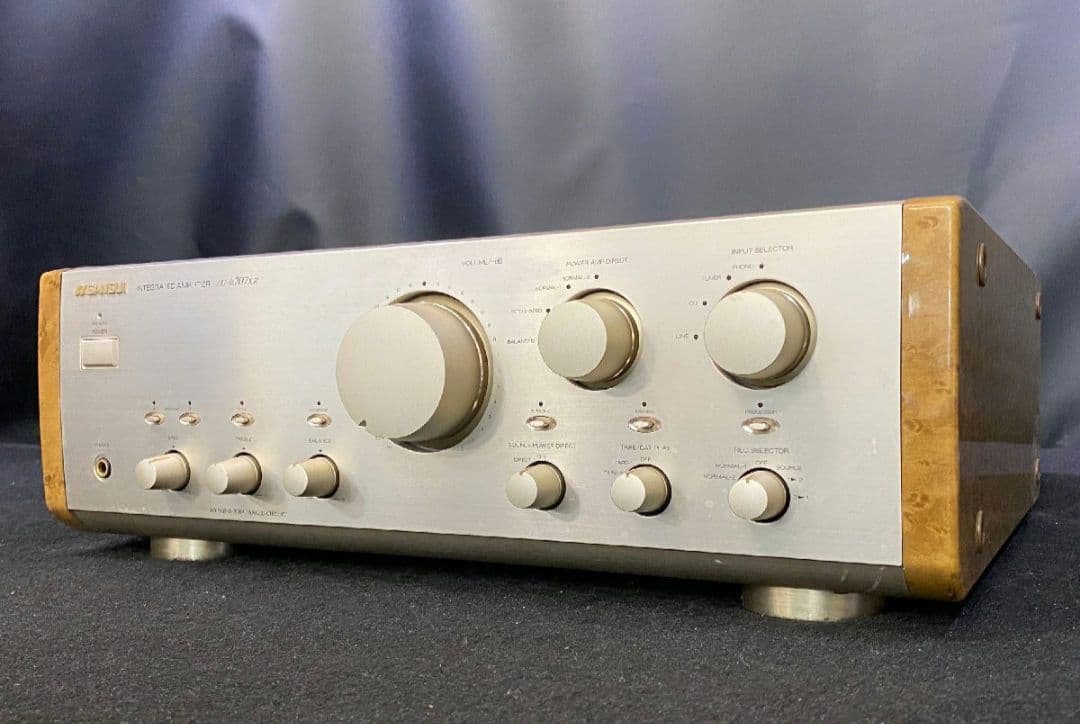 値下げ　SANSUI AU-α707XR 名機　サイドウッドパネル　動作品