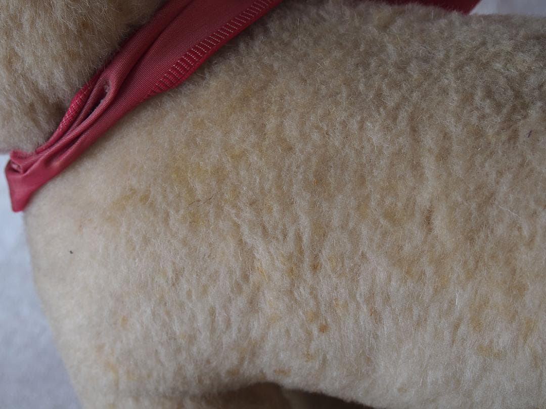 グラスアイとモヘアボディの犬 ぬいぐるみ 36cm 1930年代 /K454