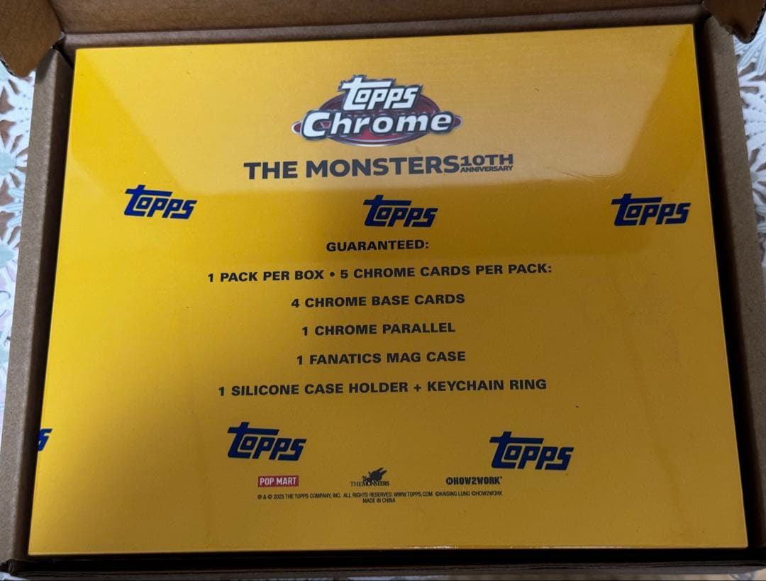 Topps Chrome 10周年記念ボックス　ラブブ　1BOX 新品未開封