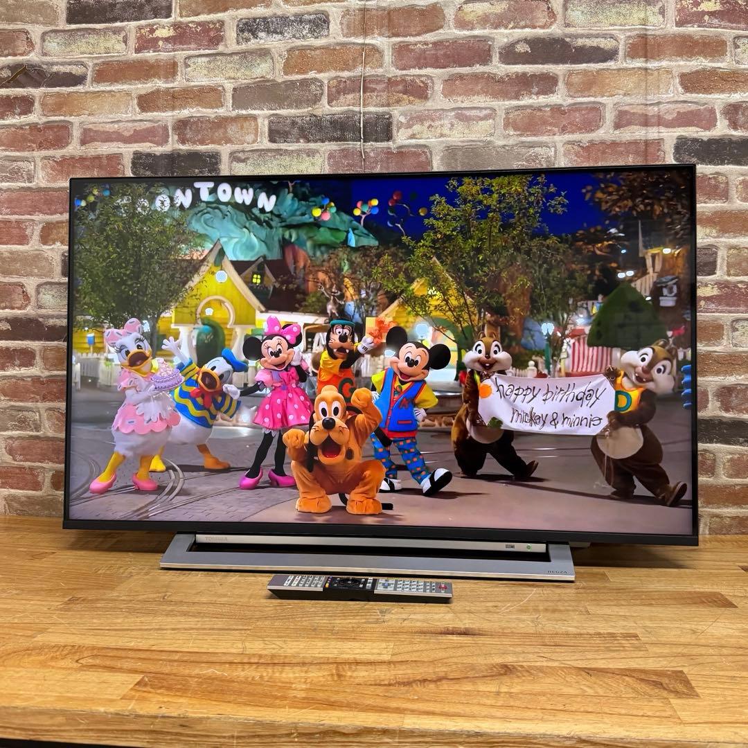 東芝 43V型 4Kチューナー内蔵 液晶テレビ レグザ 43M540X W録画○