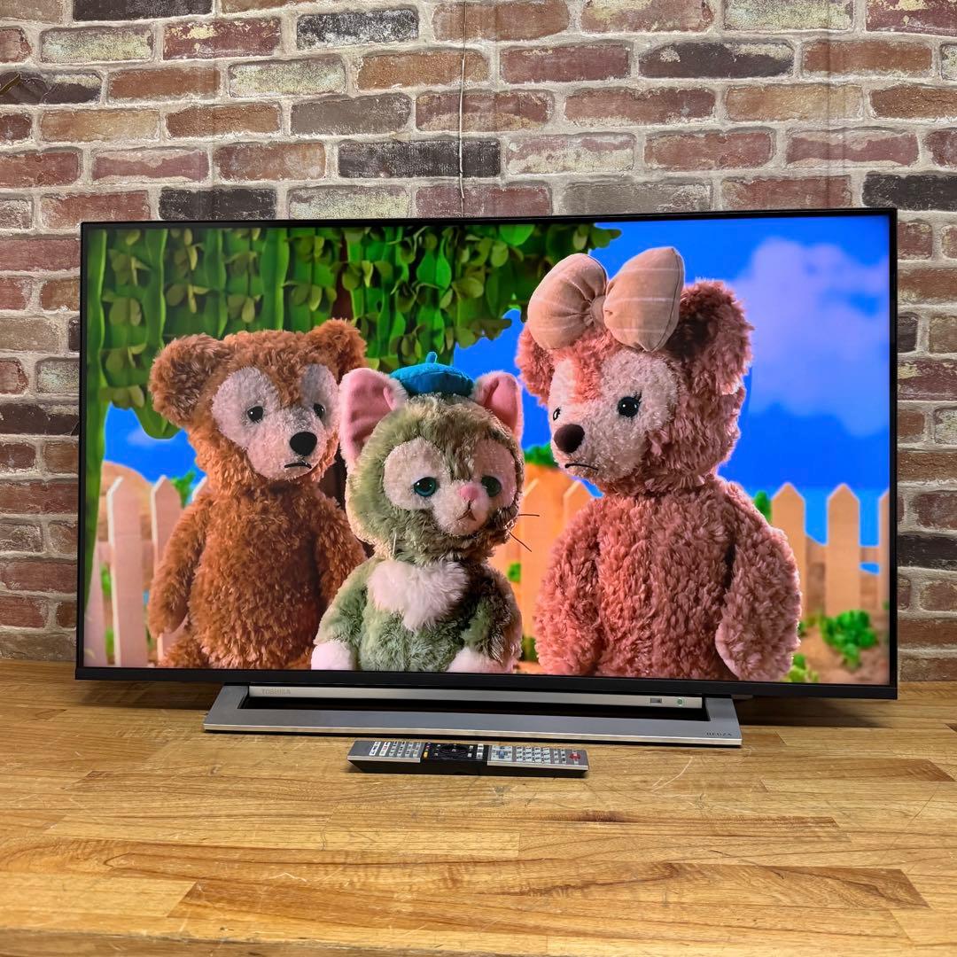 東芝 43V型 4Kチューナー内蔵 液晶テレビ レグザ 43M540X W録画○