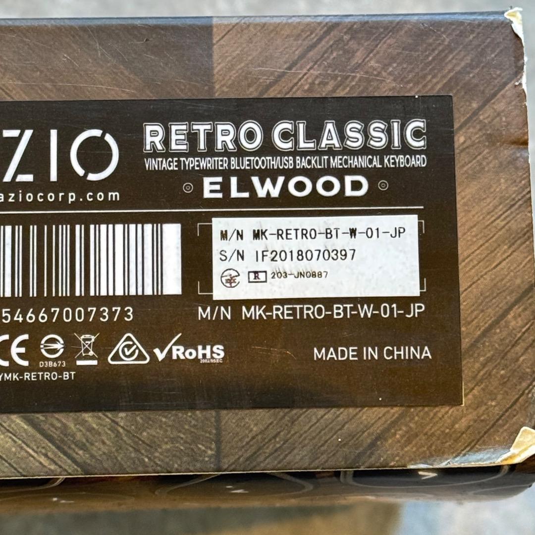 キーボード AZIO Retro Classic MK-RETRO-BT-W-01-JP