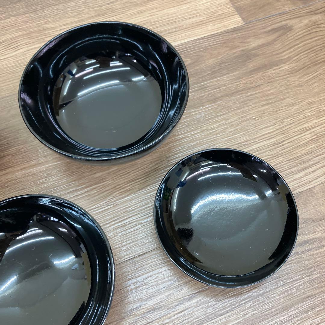 3F 漆器 入れ子椀 4客セット（四つ椀・精進料理・懐石） 応用器 お椀