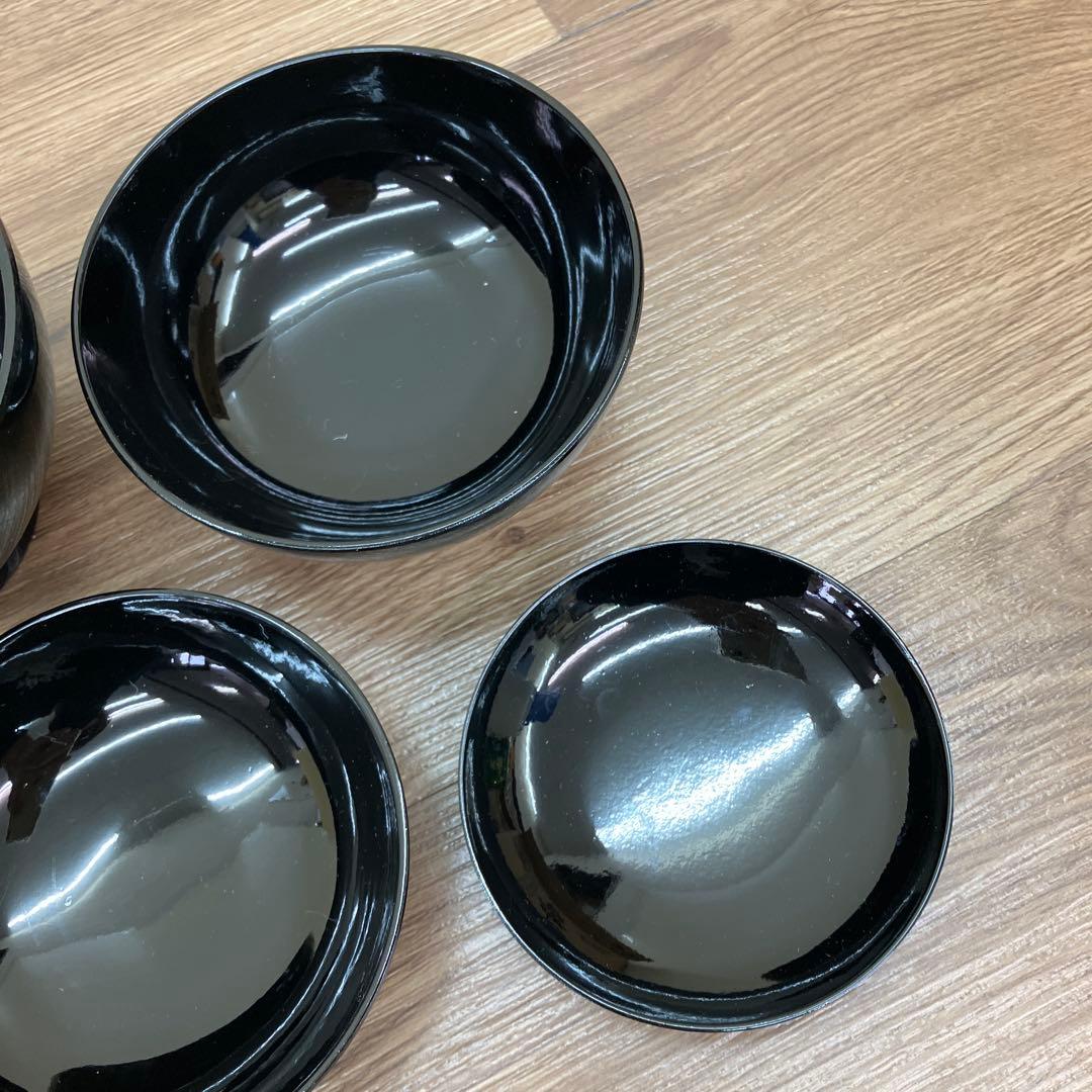 3F 漆器 入れ子椀 4客セット（四つ椀・精進料理・懐石） 応用器 お椀