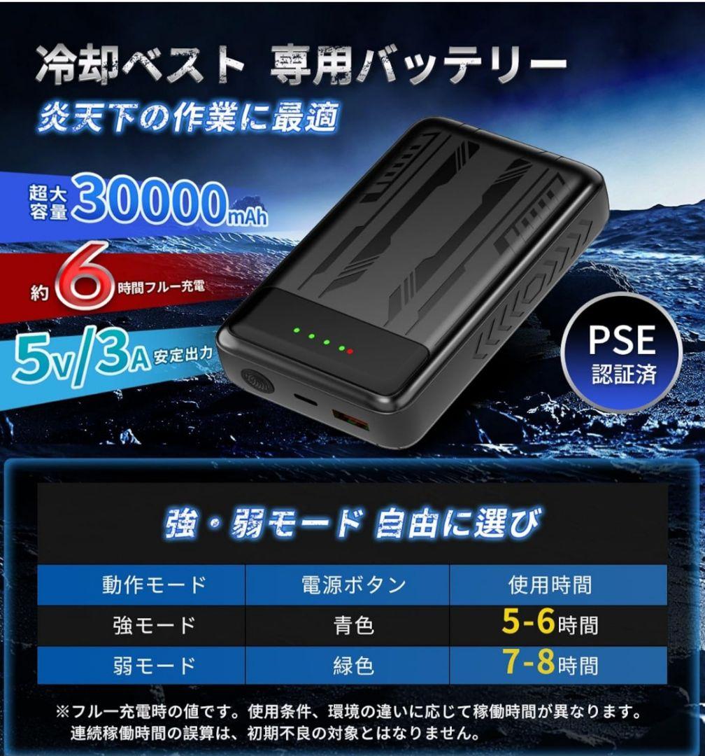2025年式ペルチェベスト ベスト4個付 モバイルバッテリー付