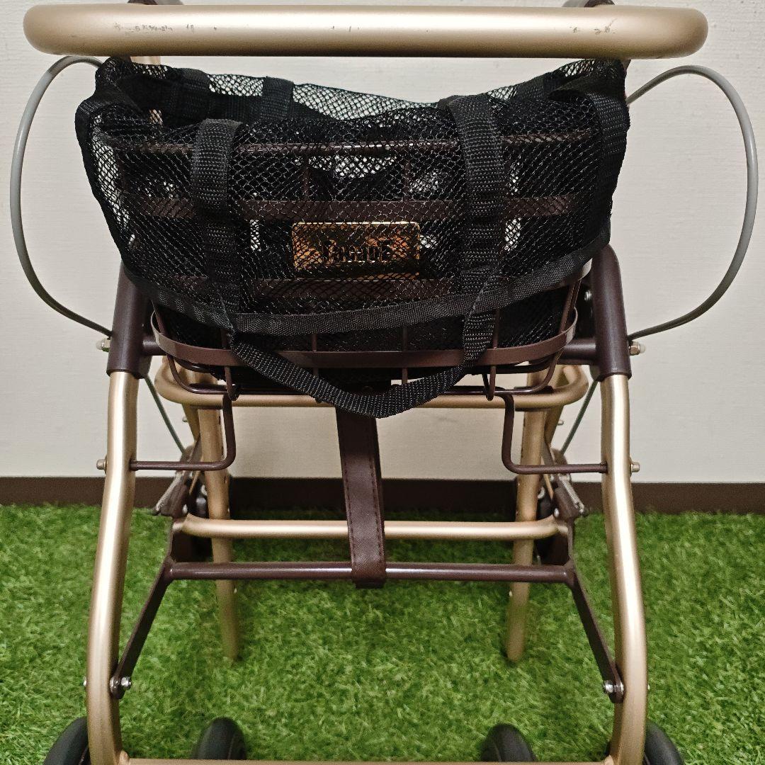 幸和製作所　歩行車　テイコブリトルホーム　waw05　ブラウン　バック付き