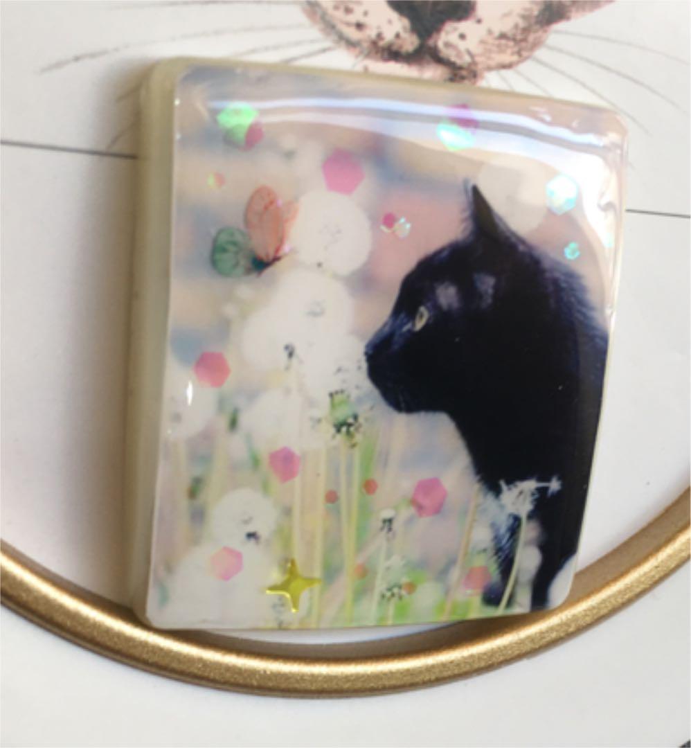 レジンヘアゴム♡わたぼうしと黒猫ちゃん・再販不可