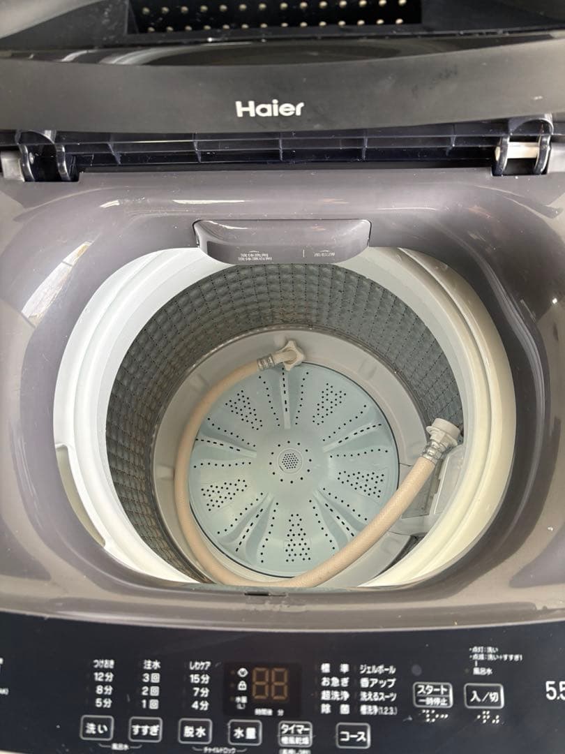 Haier/JW-U55LK(AK)/縦型洗濯機/5.5kg/2023年製/美品