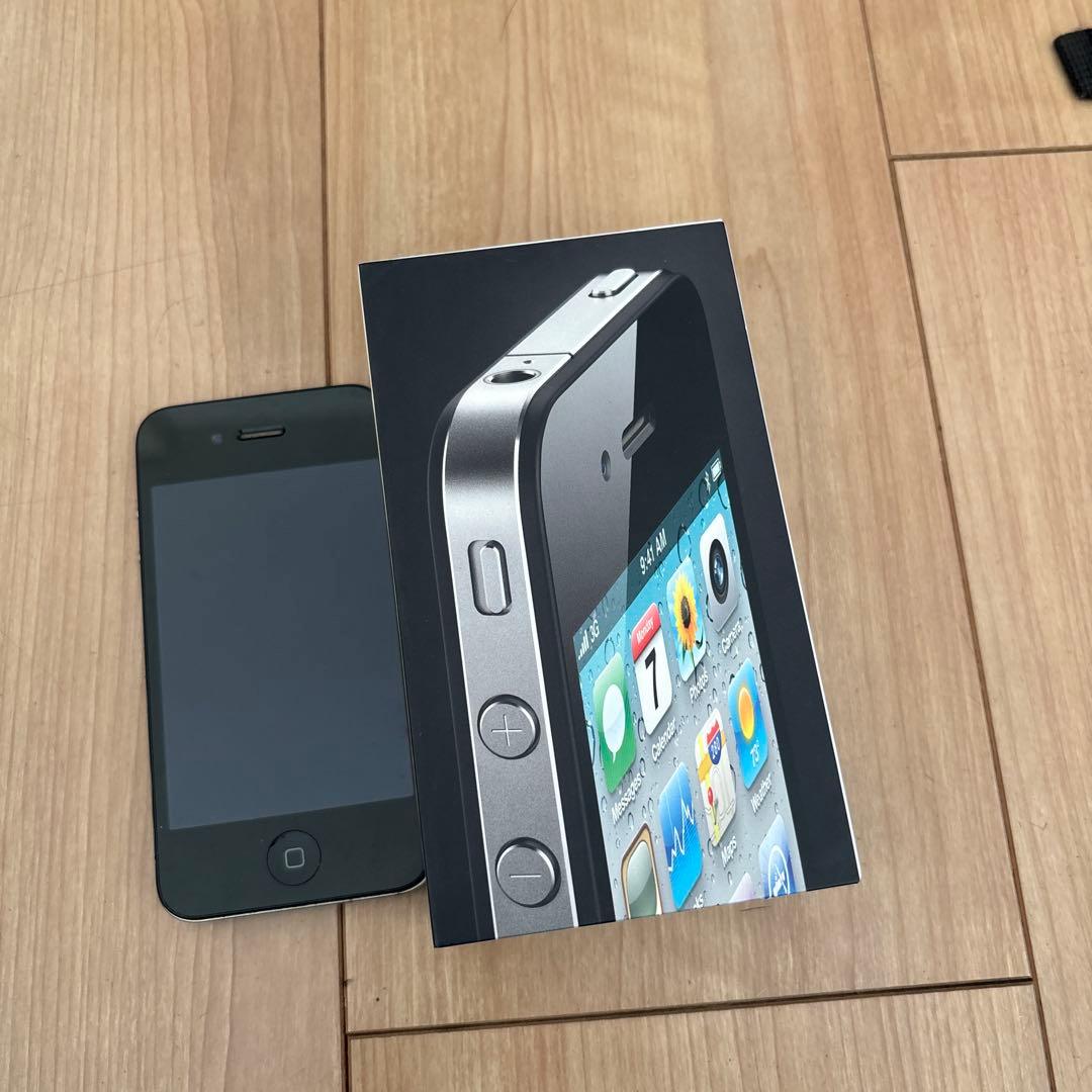 Apple iPhone 4 ブラック 本体 箱付き