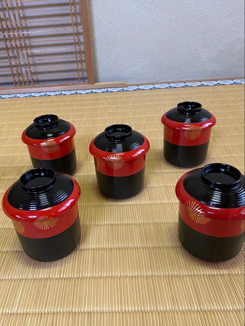 茶道具/懐石道具 木製 懐石皆具一揃 五客揃 茶会席 工芸品