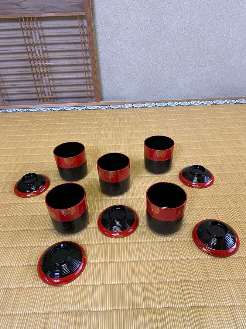 茶道具/懐石道具 木製 懐石皆具一揃 五客揃 茶会席 工芸品