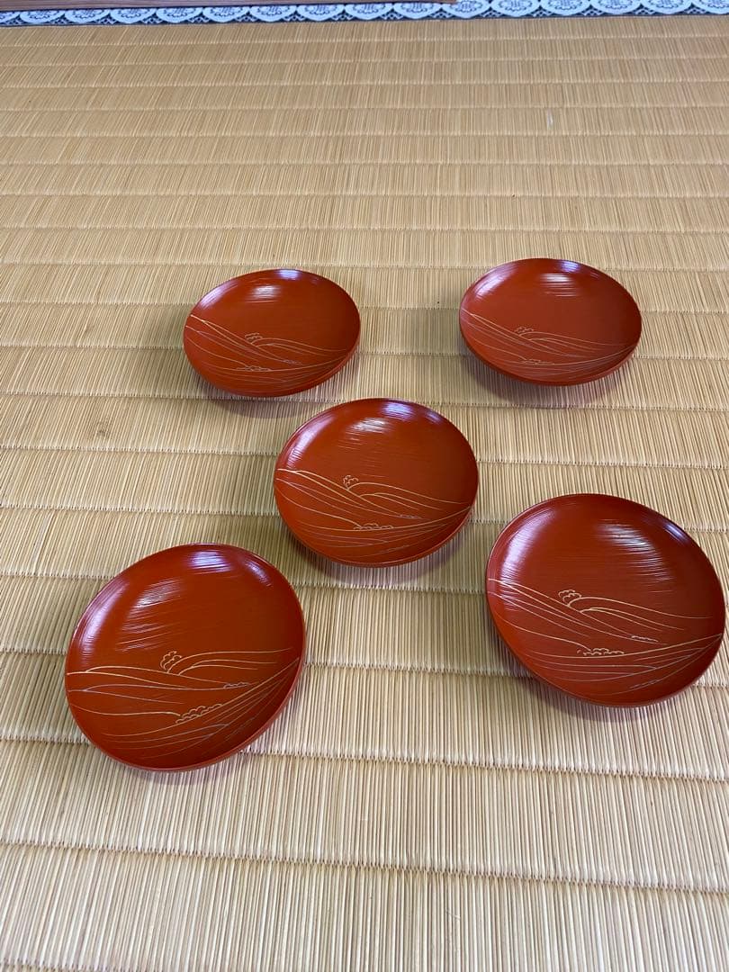 茶道具/懐石道具 木製 懐石皆具一揃 五客揃 茶会席 工芸品