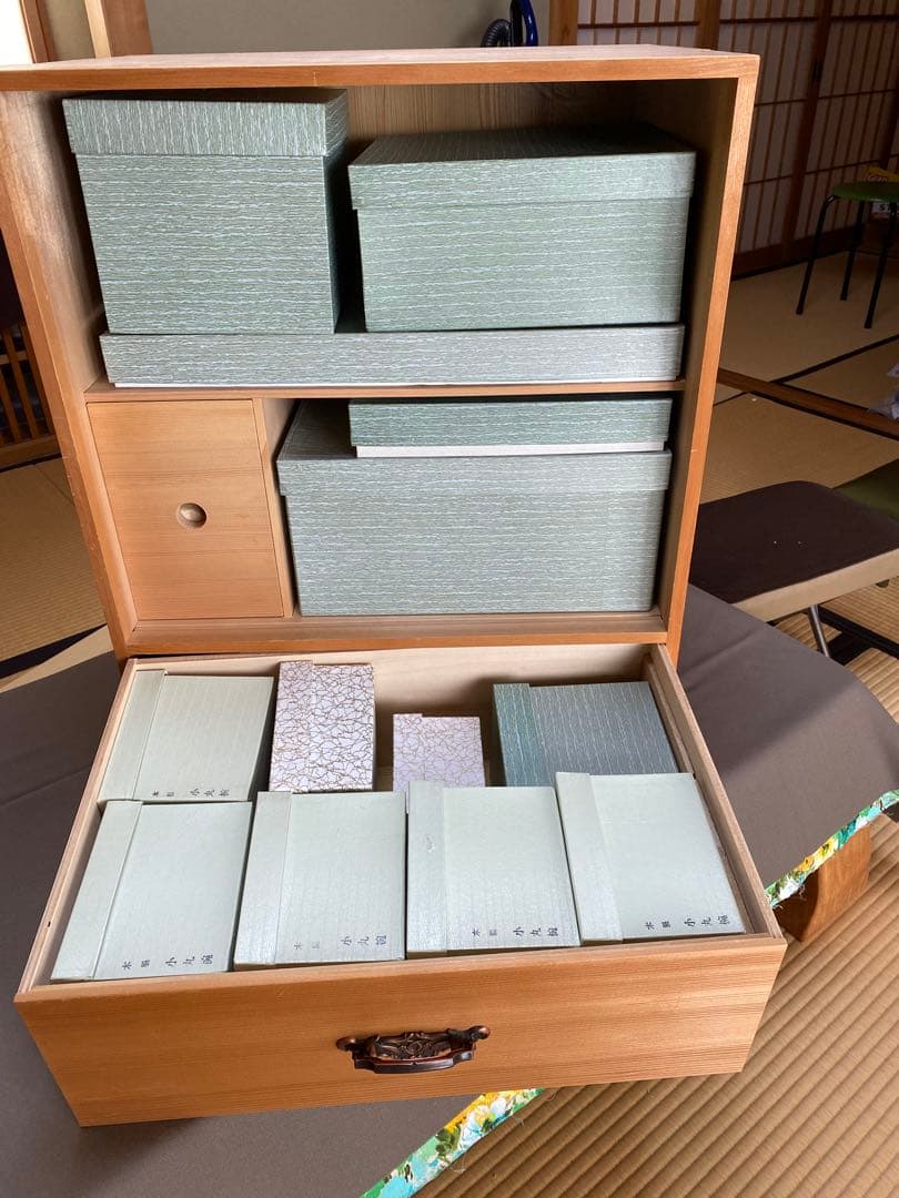 茶道具/懐石道具 木製 懐石皆具一揃 五客揃 茶会席 工芸品