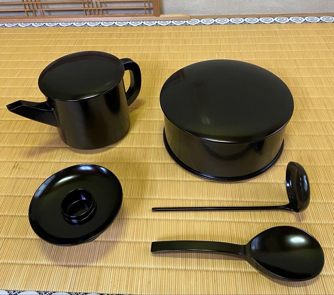 茶道具/懐石道具 木製 懐石皆具一揃 五客揃 茶会席 工芸品