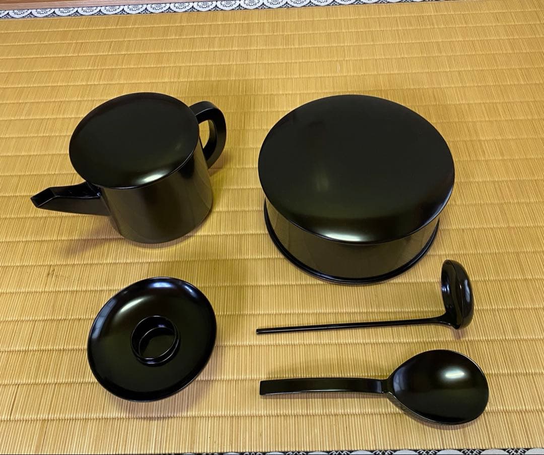 茶道具/懐石道具 木製 懐石皆具一揃 五客揃 茶会席 工芸品