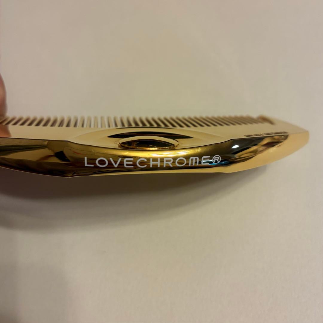 【美品】LOVECHROME ラブクロム ヘアコーム K24GP ツキ ゴールド