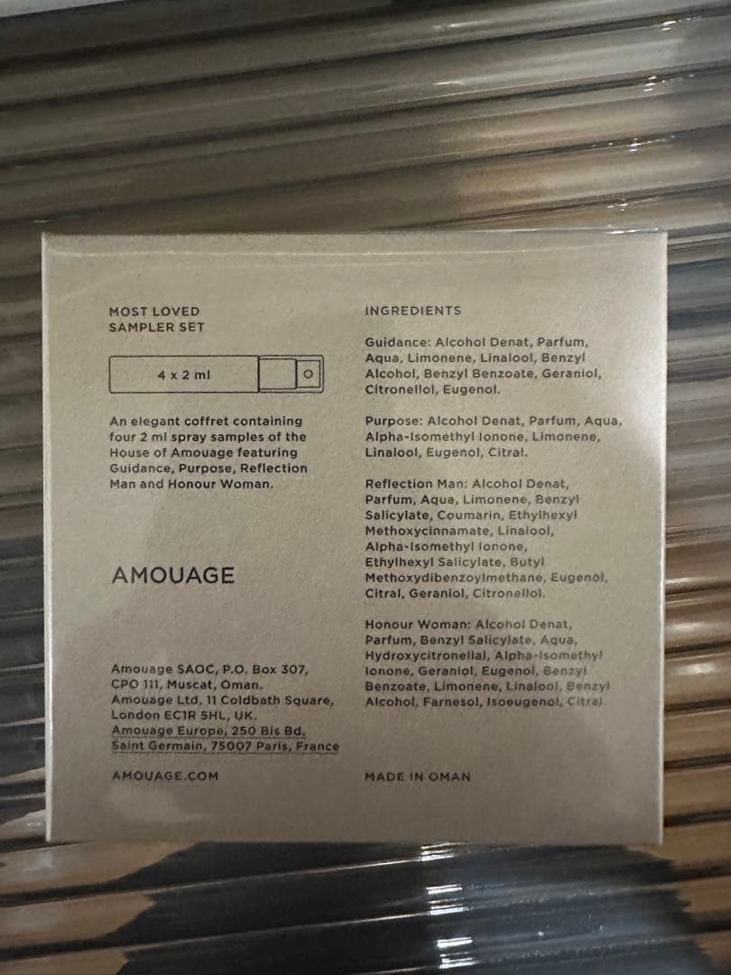 香水(ユニセックス) Amouage Most Loved Sampler Set 2ml x 4