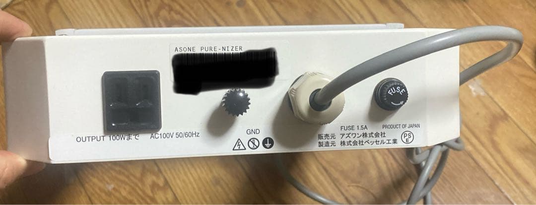 D6B073B アズワン PURENIZER ピュアスペース01 PS01-AD