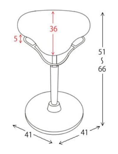 【ほぼ未使用】姿勢矯正チェア　ブラック